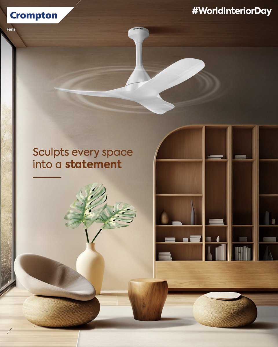 Fluido Fans: The centrepiece of every space✨

#WorldInteriorDay
