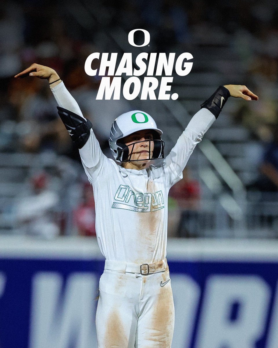 GoDucks's tweet image. Not. Done. Yet.
@OregonSB defeats Ole Miss 6-5 in 10 innings to advance in the 2025 #WCWS. #GoDucks