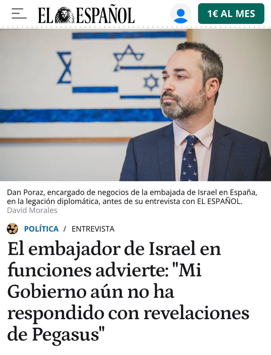 NEW: Israeli Envoy Hints at Pegasus Blackmail Against Spain

Spain has moved to suspend defense cooperation and advance an arms embargo on Israel after months of deepening tensions, including Spanish Prime Minister Pedro Sánchez labeling Israel a “genocidal state” in parliament.