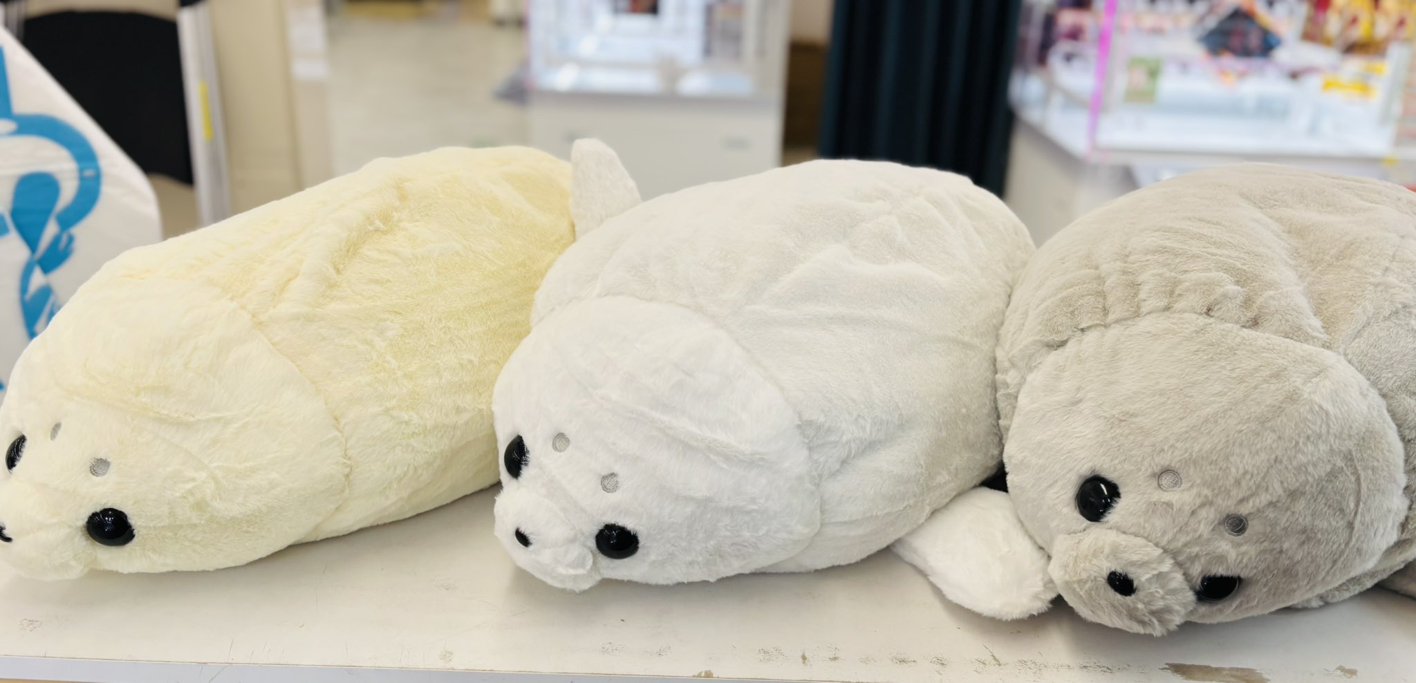 【超巨大サイズ】ゴマフアザラシぬいぐるみ　即完売品 でっか…】実寸大！？特大のゴマフアザラシぬいぐるみにSNS騒然