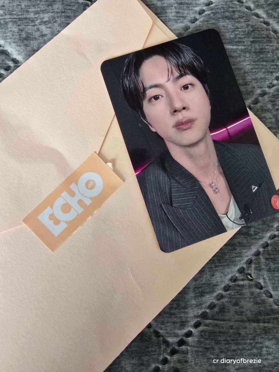 Jin's photocard from the 