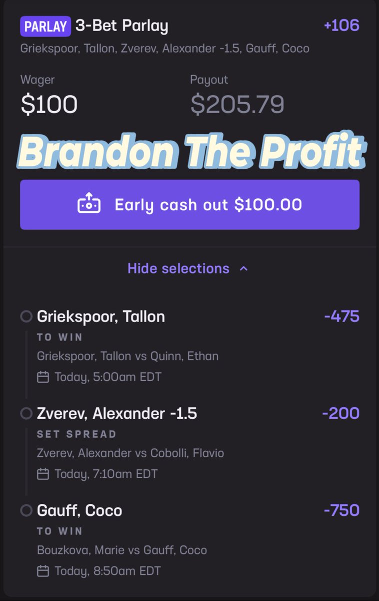 🪜 LADDER CHALLENGE 🪜

💰$100 —> $10,000 Challenge💰

Day 1:🪜$100 —>$205🪜

Last 64 Free Plays: 45-19 (+53U) 🤑