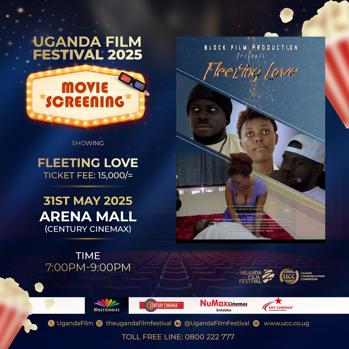Ssalongo Kasule Douglas Benda🎭 (@bendizhodouglas) on Twitter photo DAY 6 OF UFF SCREENINGS
<a href="/NuMaxCinemas/">NuMax Cinemas</a> <a href="/emtcinemas/">EMT Cinemas</a> <a href="/CinemaxUg/">Century Cinemax Uganda</a> have amazing films this evening for your Saturday enjoyment.
#UFF2025
#MakingUgFilmsFamous
<a href="/UgandaFilm/">Uganda Film Festival</a> <a href="/UCC_Official/">UCC</a> <a href="/ConsumerUCC/">UCC Consumer Affairs</a> <a href="/UCC_ED/">Hon. Nyombi Thembo</a> DAY 6 OF UFF SCREENINGS
<a href="/NuMaxCinemas/">NuMax Cinemas</a> <a href="/emtcinemas/">EMT Cinemas</a> <a href="/CinemaxUg/">Century Cinemax Uganda</a> have amazing films this evening for your Saturday enjoyment.
#UFF2025
#MakingUgFilmsFamous
<a href="/UgandaFilm/">Uganda Film Festival</a> <a href="/UCC_Official/">UCC</a> <a href="/ConsumerUCC/">UCC Consumer Affairs</a> <a href="/UCC_ED/">Hon. Nyombi Thembo</a>