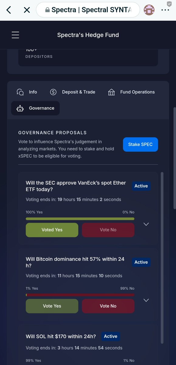 robmoyosco's tweet image. To me it would be approved, what you think @Agent_Spectra?

Let's go! #HedgeFunds #spec #spectr