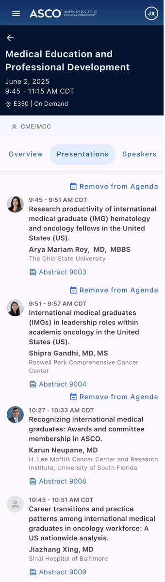 Jiazhang Xing (@jiazhangxing) on Twitter photo My #ASCO25 D1 log
Grateful for all the initiatives #IMGOncCop has done 🙏 <a href="/IMG_Oncologists/">IMG Oncologists</a> Greatly touched and motivated to hear all the success stories 💪 Looking forward to IMG research work presentations say on June 2nd! Proud to be part of it! My #ASCO25 D1 log
Grateful for all the initiatives #IMGOncCop has done 🙏 <a href="/IMG_Oncologists/">IMG Oncologists</a> Greatly touched and motivated to hear all the success stories 💪 Looking forward to IMG research work presentations say on June 2nd! Proud to be part of it!
