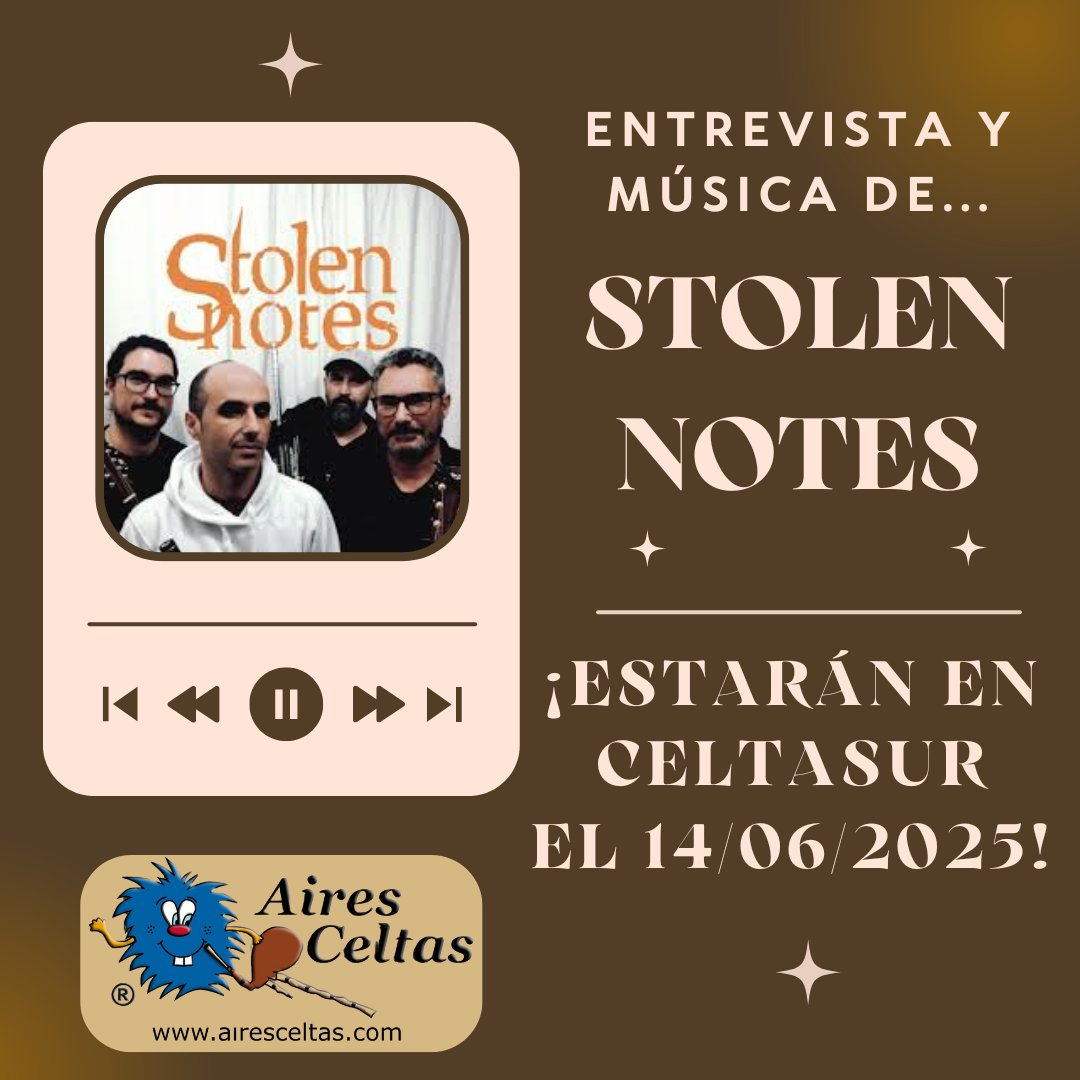 airesceltas.com
¡ENTREVISTA Y MÚSICA DE STOLEN NOTES QUE ESTARÁN EN CELTASUR 2025! Entrevista a Alejo Parra del grupo STOLEN NOTES para hablar del nuevo disco HIVE y de la próxima participación en el 8º CELTASUR en Cúllar Vega (Granada) con entrada gratuita.