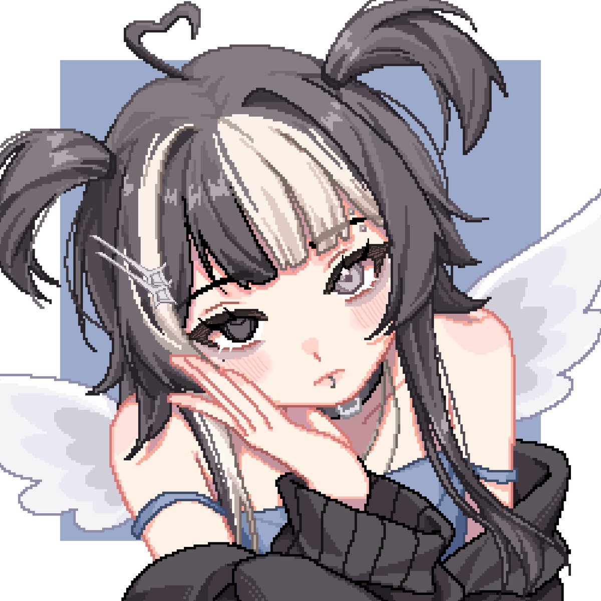 &lt;&lt; . i n i t i a l i z i n g  &gt;&gt;

} .//COMPAN10N.start { aeri } ;

&gt; what?! you want me to be your companion ( ˶°ㅁ°) !!?

&gt; (｡&gt;﹏&lt;) since you want to stay by my side… i promise i’ll stay by yours.

🪽twitch.tv/nonbinaeri
🎨 by <a href="/nomielid/">Rielily | Comms Open</a> 

#vtuber #vtuberen #vtuberuprising