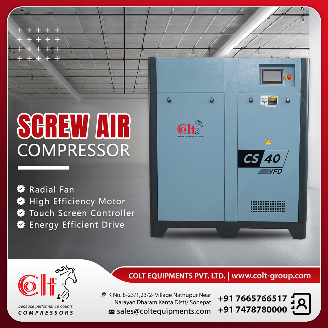 Colt_Equipment's tweet photo. Screw Air Compressor
•
𝗚𝗲𝘁 𝗶𝗻 𝘁𝗼𝘂𝗰𝗵 𝘄𝗶𝘁𝗵 𝘂𝘀 𝘁𝗼 𝗸𝗻𝗼𝘄 𝗺𝗼𝗿𝗲
📞 +91 7665766517 | +91 7478780000
🌐 https://t.co/3EPeeg23vI
📧 sales@coltequipments.com
•
•
#coltgroup #heatexchanger #coltcompressor #aircompressor #compressor #compressedair #linefilter https://t.co/GvQstj7dpp