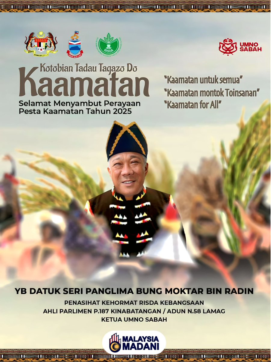 Kaamatan bukan hanya sebuah pesta, akan tetapi ia nya ada lah hubungan kaum yang cukup bermakna buat seluruh rakyat sabah
