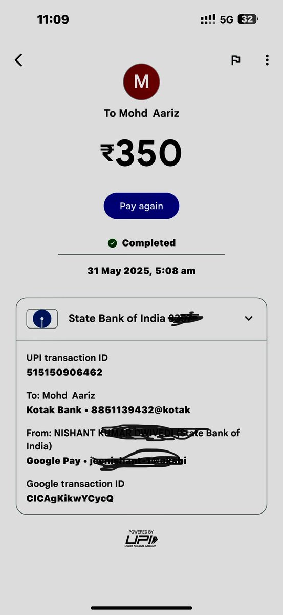 jecnishant's tweet photo. Booked @Uber after an Ola issue. Uber Driver stopped 400-500m before the station, demanded ₹350 (fare was ₹289). I paid as I was rushing for my train, then had to take an auto for ₹50. Please refund the excess amt Rs 111. #UberIndia @Uber_Support https://t.co/IEcQ66ZkO0