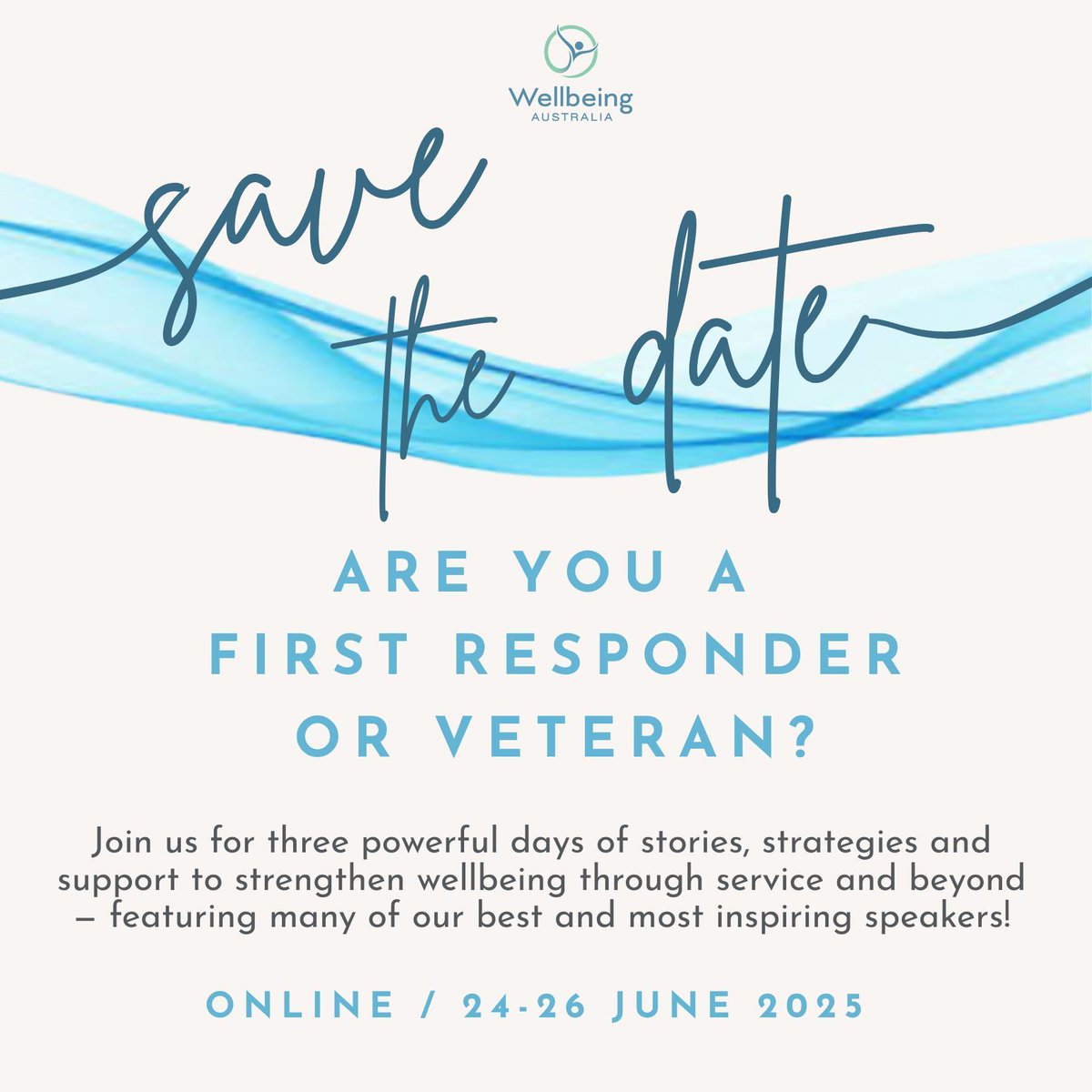 -Who stands by you after the storm?
-How do you thrive when the badge comes off?
If you’ve asked these questions, you're not alone.
Join @wellbeingoz for 3 powerful days of support, connection &amp; clarity—for veterans, first responders &amp; those who walk beside them.
#WBASummit2025