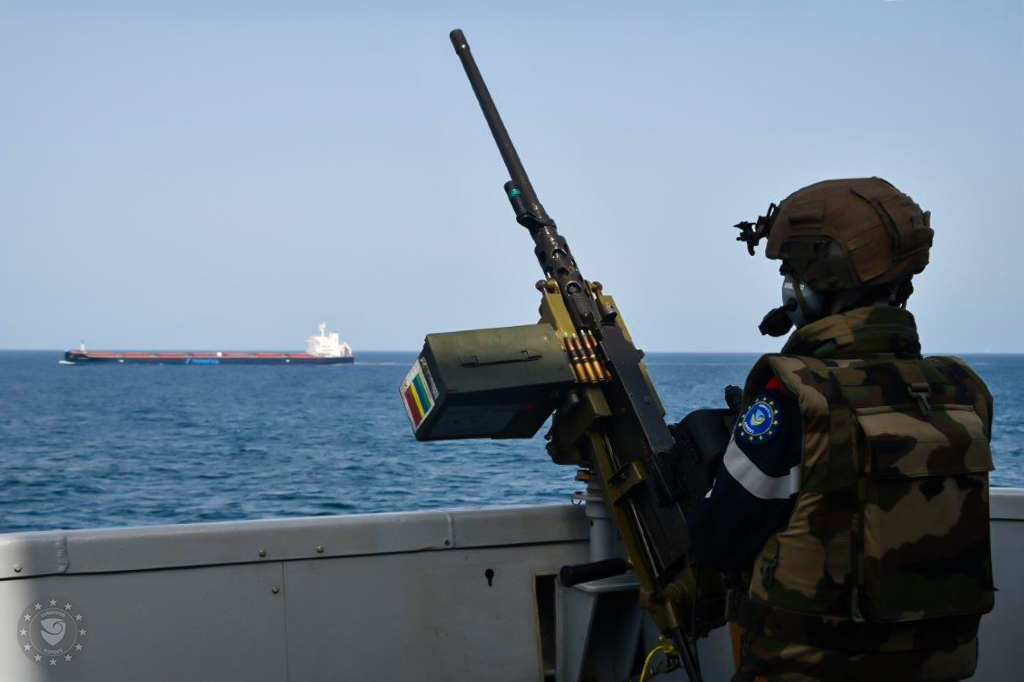 The French 🇫🇷 frigate completed another series of successful close protection missions to merchant vessels in the area of operation under EUNAVFOR ASPIDES.

EUNAVFOR ASPIDES has a totally defensive mandate, contributes to regional stability and prosperity by providing safety to