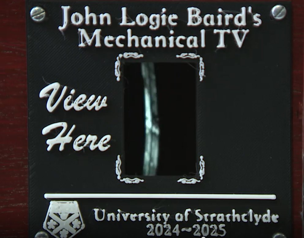 Congratulations to some of our MEng final year students who showcased their project on STV News and BBC Scotland - The Seven.  Recreating John Logie Baird's original mechanical television.