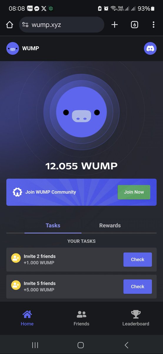 Kèo mới của discord nhé anh em, vào check xem anh em được nhìu ko , kèo đầu tiên thường nổ to lắm

Link đây : wump.xyz/join?ref=95589…
Cày luôn <a href="/GiveRep/">GiveRep</a> nào . <a href="/ATTNtoken/">Attention 👁️</a>