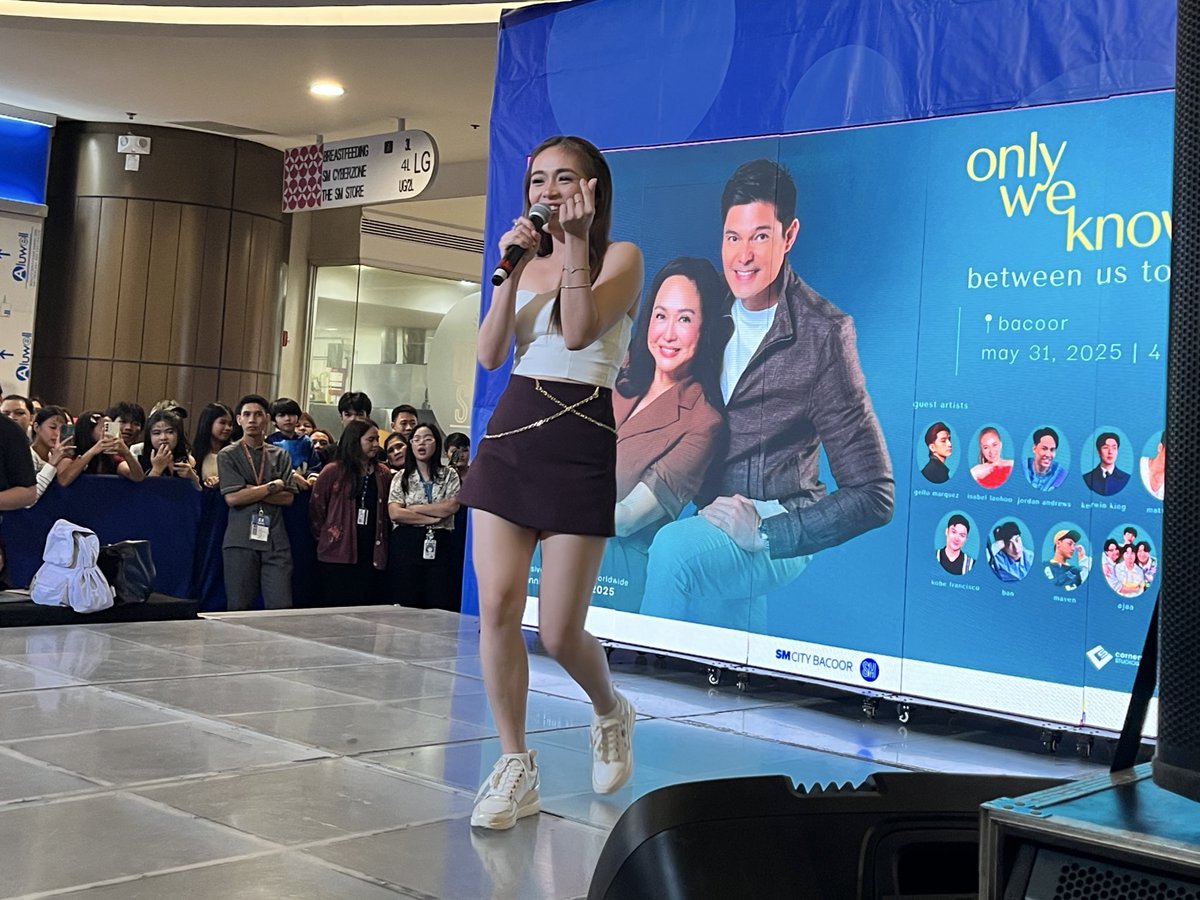 StarCinema's tweet image. Isabelle just enjoys the show 🩵

#OnlyWeKnow, starring Charo Santos and Dingdong Dantes, directed by Irene Emma Villamor is showing exclusively in cinemas worldwide beginning in the Philippines on June 11, 2025 ✨