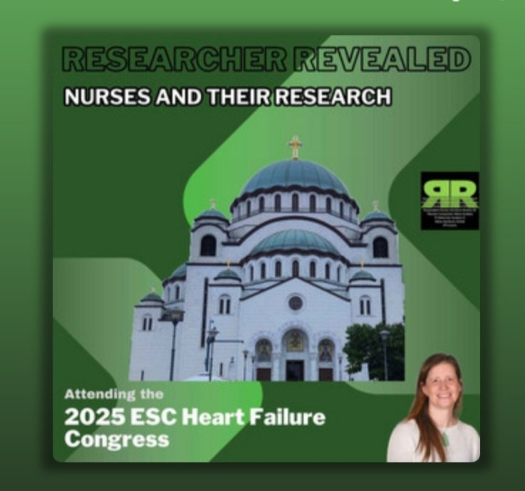 Yes it's late, BUT Researcher Revealed is packed with the research &amp; advice from 5 #nurse #researchers I met at #HeartFailure2025.

"Feel the fear and do it anyway"

<a href="/martha_kyriakou/">Martha Kyriakou</a> 🇨🇾
<a href="/cathy_donegal/">Cathy Farrell</a> 🇮🇪
Tamar Meizner 🇮🇱
<a href="/NormaCaples/">norma caples</a> 🇮🇪
<a href="/lisneubeck/">Prof Lis Neubeck</a> 🏴󠁧󠁢󠁳󠁣󠁴󠁿

youtu.be/J9ZaqXuJvig?si…