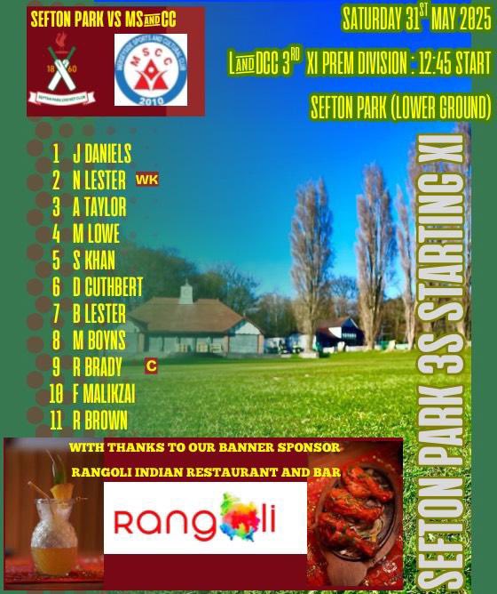 Sefton Park CC (@seftonparkcc) on Twitter photo Hereās how we line up today with the 2nd and 3rd XIs at home to Leigh and MSCC and the 1st XI away at <a href="/SNBCC/">Southport & Birkdale Cricket Club</a> - a huge thank you to all our sponsors⦠Hereās how we line up today with the 2nd and 3rd XIs at home to Leigh and MSCC and the 1st XI away at <a href="/SNBCC/">Southport & Birkdale Cricket Club</a> - a huge thank you to all our sponsorsā¦