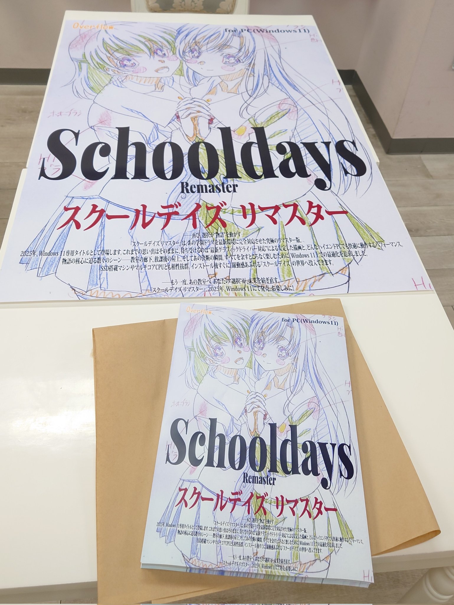 【超希少】School Days スクールデイズ スティックポスター 4種類 超希少】School Days スクールデイズ スティックポスター 4種類