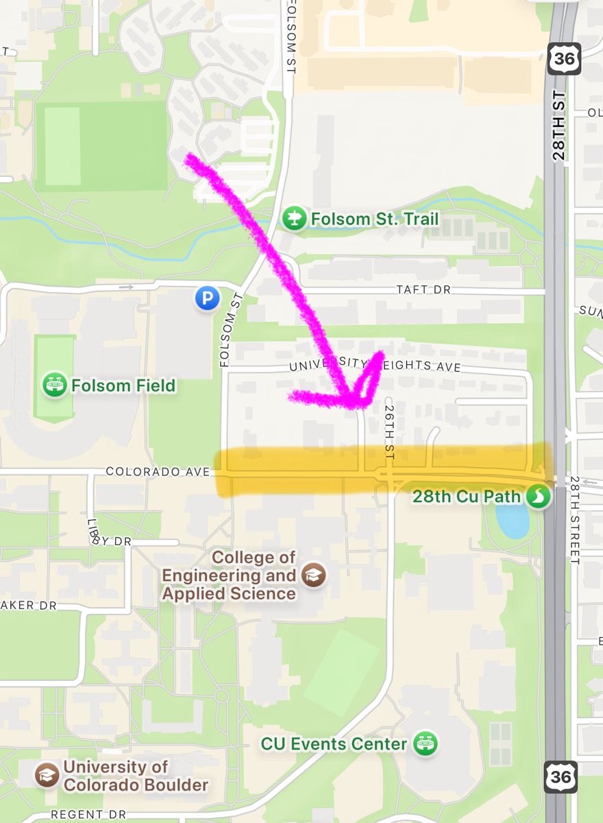 CU_PTS's tweet image. Paving operations on Colorado will start on Tues June 3 and continue the week of June 9. Expect some delays between 7am-5pm as paving crews work between Folsom St and 28th St. Road and driveway access will be maintained but delays and reroutes in the area are possible.