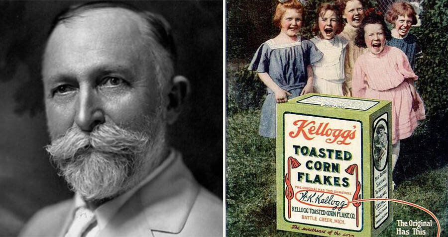 mariobianchi18's tweet image. Il #31maggio 1884 John Harvey #Kellogg brevetta i #cornflakes, ricetta vegetariana per fornire i nutrienti alla prima colazione. Per Kellogg è una dieta completamente naturale come quella dei "nostri più lontani antenati che si cibavano solamente di alimenti di origine vegetale".