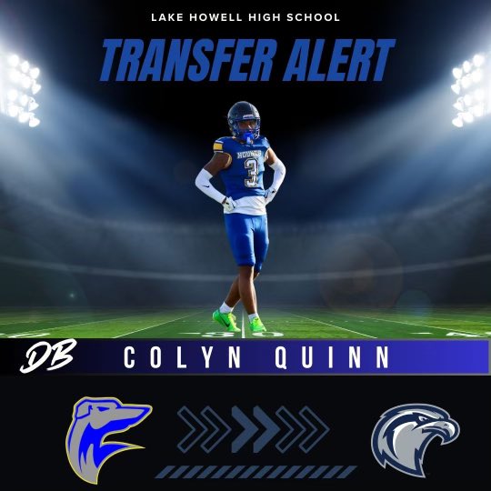 Colyn Quinn (@colynquinn3) on Twitter photo After careful thought and consideration I will be transferring back home to <a href="/LakeHowellFB/">Lake Howell Football</a>. Thank you to all of my coaches and teammates at Lyman I will forever be grateful. I’m very excited for this opportunity to play and compete for my junior season.💙🩶🦅<a href="/Coach_Morris66/">Dazzie Morris Sr.</a> After careful thought and consideration I will be transferring back home to <a href="/LakeHowellFB/">Lake Howell Football</a>. Thank you to all of my coaches and teammates at Lyman I will forever be grateful. I’m very excited for this opportunity to play and compete for my junior season.💙🩶🦅<a href="/Coach_Morris66/">Dazzie Morris Sr.</a>