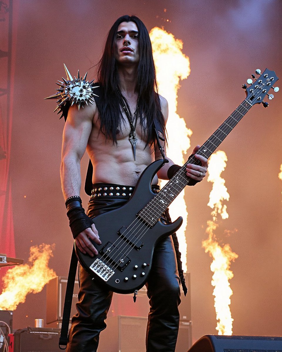 Lucien doesn’t play bass.
He commands gravity, mood swings, and half your damn attention. 🖤
#LucienVoidreign #VenomousSin #AIStageKing #GothEnergy