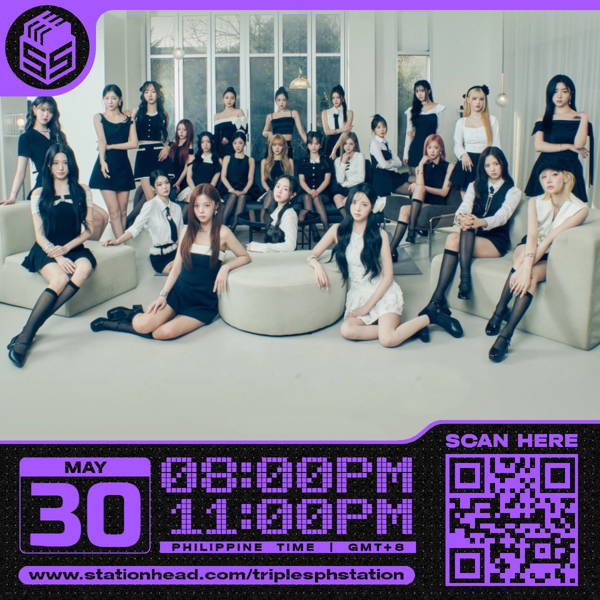 (🎙️) UPCOMING STREAM

Another week, another night full of tripleS hits! Join us tonight at 8PM PHT as we do another night of streaming ASSEMBLE25 &amp; other tripleS hits! 🔥🎵

🔗 stationhead.com/triplesphstati…

#tripleS #트리플에스 #トリプルS 
#ASSEMBLE25 #깨어 #Are_You_Alive