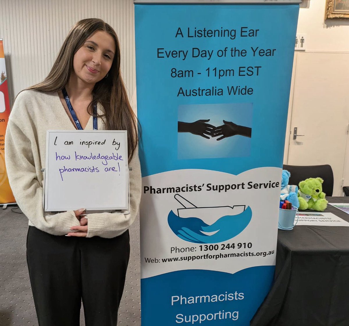 Mia, @napsa_rx Treasurer and Policy &amp; Advocacy Director, is inspired by how knowledgeable pharmacists are 💙 <a href="/PSA_National/">PSA</a> #VICTASATU25