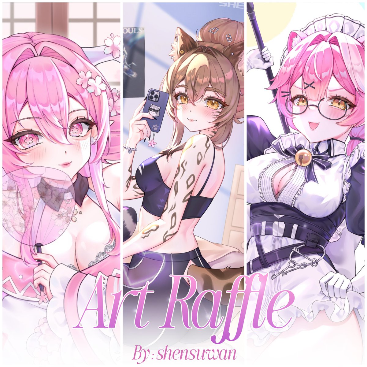₊˚ෆ ART RAFFLE ₊˚ෆ
 
1 winner will get half-body art with background!

🩶to enter:    
- follow 
- ♡ &amp; rt
- reply with your oc or model ref

ends on june 10th 
good luck to everyone ! (๑'ᵕ'๑)⸝*