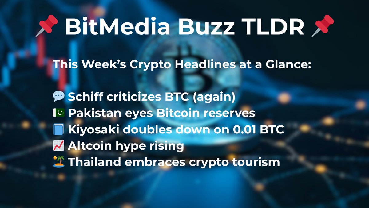 BitMediaBuzz1's tweet image. 7/ That’s a wrap for this week’s #BMBTLDR! 🔥

Which story blew your mind or made you roll your eyes? 👀

Like + RT to spread the news. Follow @BitMediaBuzz for your weekly crypto scoop 🔁

#CryptoNews #Web3Community #CryptoTwitter #BMBWeekly
