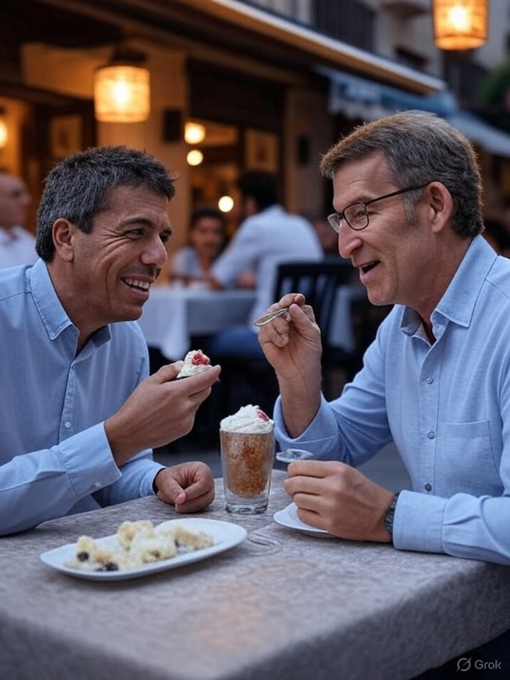 Qué menú degustaron Mazón y Feijóo con Maribel?
Por fin sabremos qué postre degustaron Mazón y Feijóo con Maribel en el Ventorro. Así, tras la comparecencia del dueño del Ventorro, Alfredo Romero en la Comisión de Investigación de la DANA , saldremos de dudas. O no?