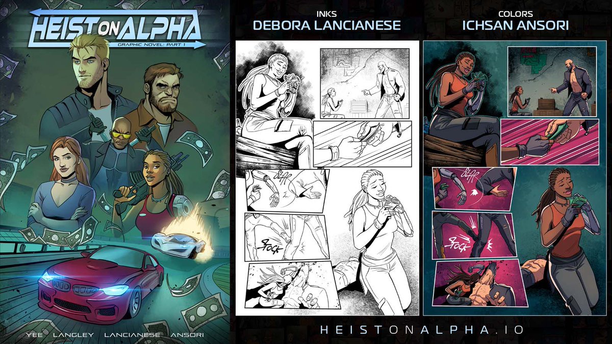 Inks🖋️Colors🎨

Heist On Alpha - Graphic Novel Pt1 - Page 59

Inks by Debora Lancianese
Colors by <a href="/ansori_ichsan/">ichsan ansori</a>

OG cover by Debora Lancianese w color by <a href="/Hesli_arthur/">Hesli</a>

👀 Extended Special Edition featuring variant covers, the graphic novel + loads of extras avail via <a href="/book_io/">Book.io</a>
