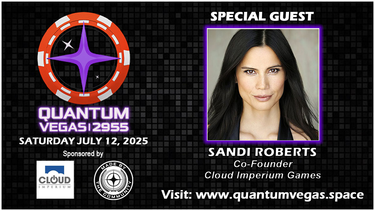 We're excited to have Sandi Roberts, co-founder of Cloud Imperium Games as a special guest at Quantum Vegas 2955! Visit quantumvegas.space for tickets and information! #StarCitizen #LasVegas #AREA15
