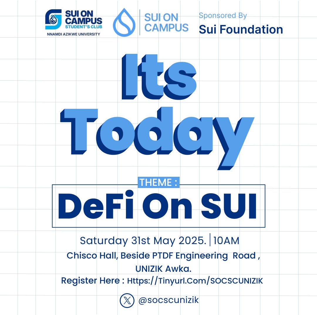 Less than 3hrs to gooo 🔥🔥
The scene is set, the community's anxiously anticipating, preparations are being wrapped up 
Are you paying ATTN? 👁️

Click on the link below or miss out on this ground-breaking event!
tinyurl.com/SOCSCUNIZIK