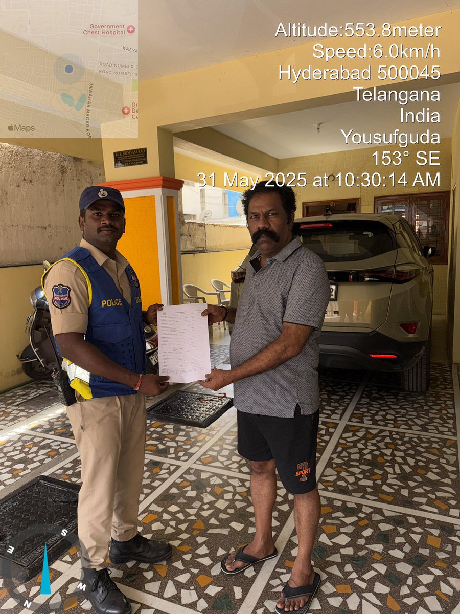 As a part of duty as per BNSS, our Blue-colts  staff of Madhura Nagar PS giving the FIR copy to complainants at their residence.

IMPLEMENTATION OF THE LAW IN LETTER AND SPIRIT.