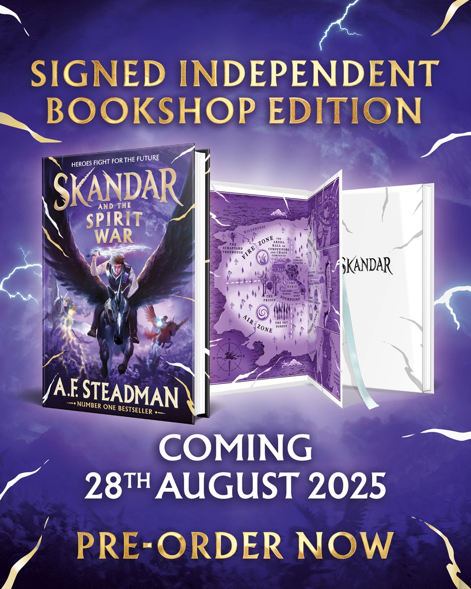 QUOKKA BOOKSTORE (@quokkabookstore) on Twitter photo Don’t miss this epic final adventure in the number 1 bestselling SKANDAR series by <a href="/annabelwriter/">A.F. Steadman</a> ⚡️
Pre-order your signed indie exclusive edition with a beautiful ribbon and exclusive map endpapers ⬇️: quokkabookstore.com/product/978139…
<a href="/simonkids_UK/">Simon & Schuster Children's Books</a> #choosebookshops Don’t miss this epic final adventure in the number 1 bestselling SKANDAR series by <a href="/annabelwriter/">A.F. Steadman</a> ⚡️
Pre-order your signed indie exclusive edition with a beautiful ribbon and exclusive map endpapers ⬇️: quokkabookstore.com/product/978139…
<a href="/simonkids_UK/">Simon & Schuster Children's Books</a> #choosebookshops