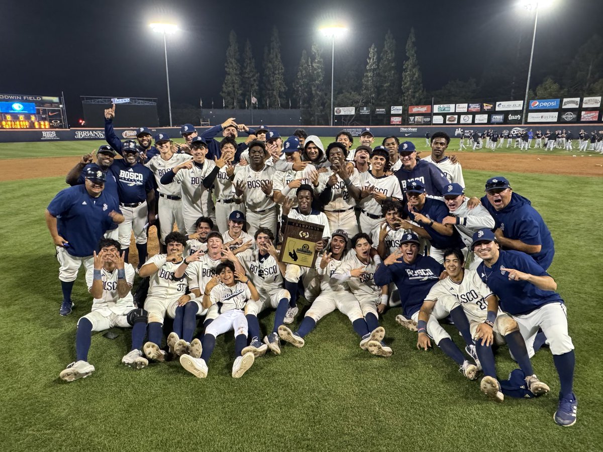 Dreams Do Come True!!  St. John Bosco, CIF-SS D1 Champions.  Thank you to the Bosco Community for come out and supporting our boys tonight.  It’s not over, the road to the CIF-State Regional Championship will begin at home on Tuesday.  Brackets will be released on Sunday evening.
