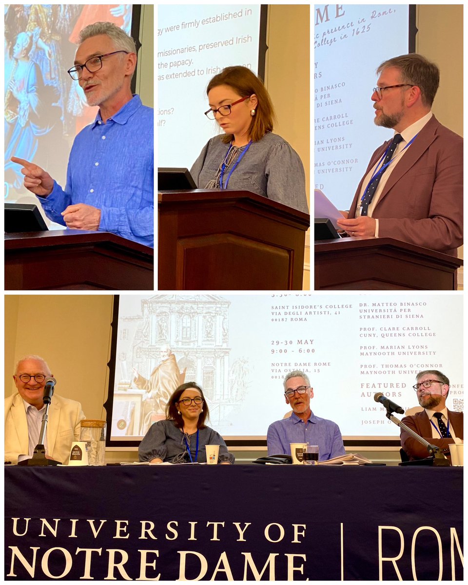 IrlEmbHolySee's tweet image. Last day of the Irish in Rome conference at Notre Dame Rome focusing on the Irish-Italian literary links and the legacy of Luke Wadding. It was incredible to discover so many other connections between Ireland &amp;amp; Rome🔗🇮🇪