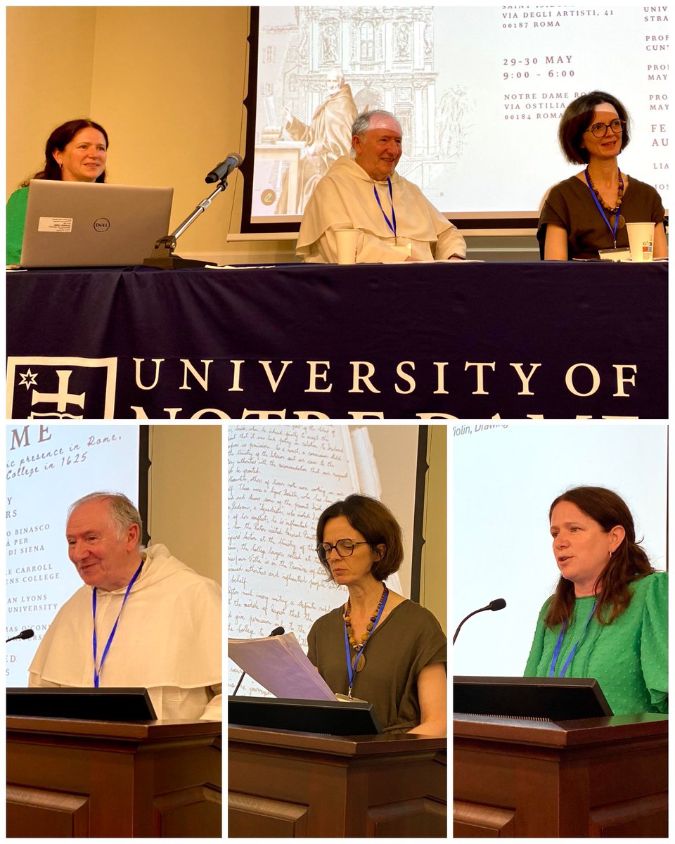 IrlEmbHolySee's tweet image. Last day of the Irish in Rome conference at Notre Dame Rome focusing on the Irish-Italian literary links and the legacy of Luke Wadding. It was incredible to discover so many other connections between Ireland &amp;amp; Rome🔗🇮🇪