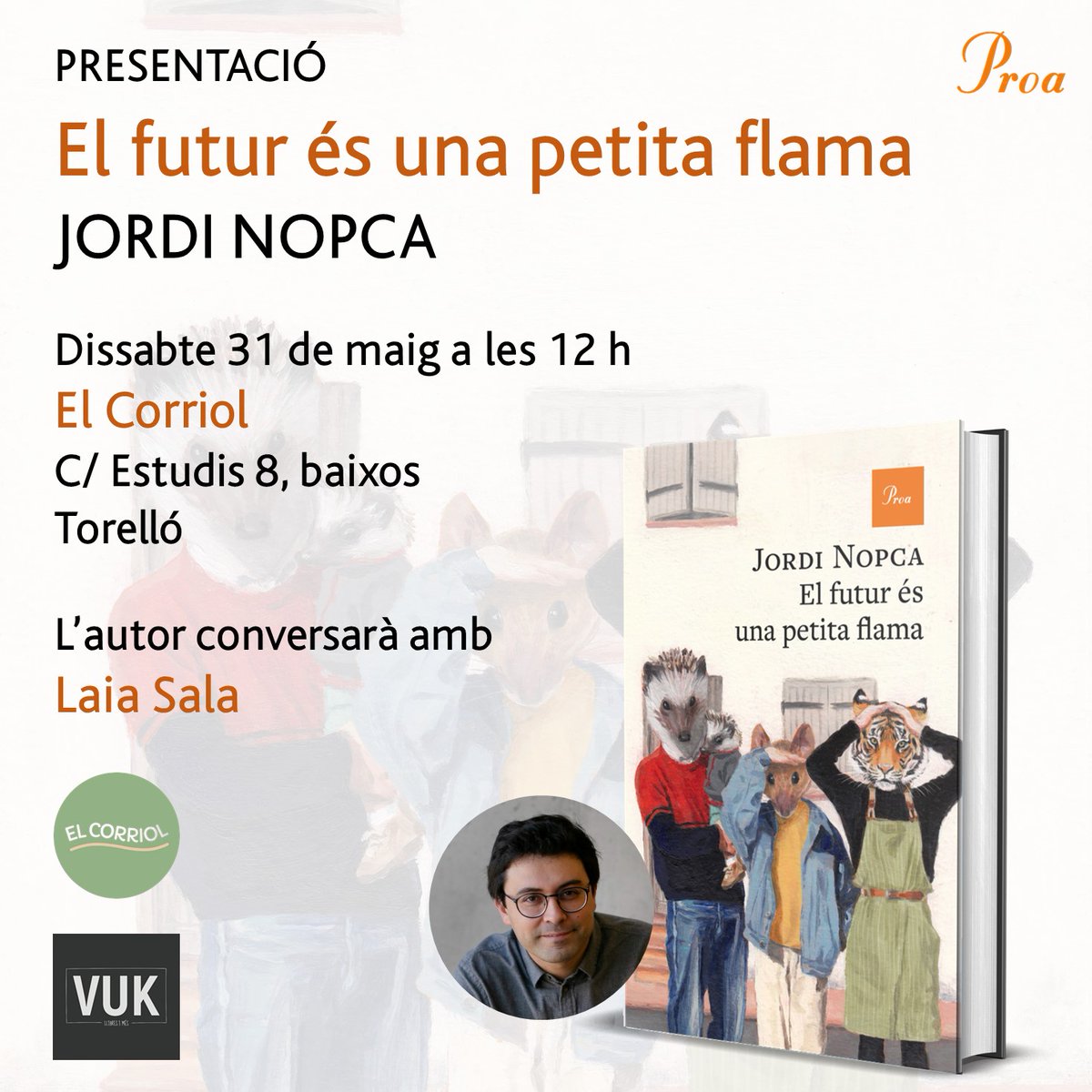 Grup62 (@grup62) on Twitter photo 📅📣Acompanyeu els nostres autors i autores a les presentacions d'avui!
📖#PepColl, ‘Els crims de la mel’ - <a href="/lukanora/">Anna Sàez Mateu</a>, ‘L'enverinadora’ #Lleida
📖<a href="/jordinopca/">Jordi Nopca</a>, ‘El futur és una petita flama’ #Torelló
📖#RamonGasch <a href="/andreu_gonzalez/">Andreu González</a>, 'Gàngsters de Barcelona' #Calonge
No hi falteu! 📅📣Acompanyeu els nostres autors i autores a les presentacions d'avui!
📖#PepColl, ‘Els crims de la mel’ - <a href="/lukanora/">Anna Sàez Mateu</a>, ‘L'enverinadora’ #Lleida
📖<a href="/jordinopca/">Jordi Nopca</a>, ‘El futur és una petita flama’ #Torelló
📖#RamonGasch <a href="/andreu_gonzalez/">Andreu González</a>, 'Gàngsters de Barcelona' #Calonge
No hi falteu!