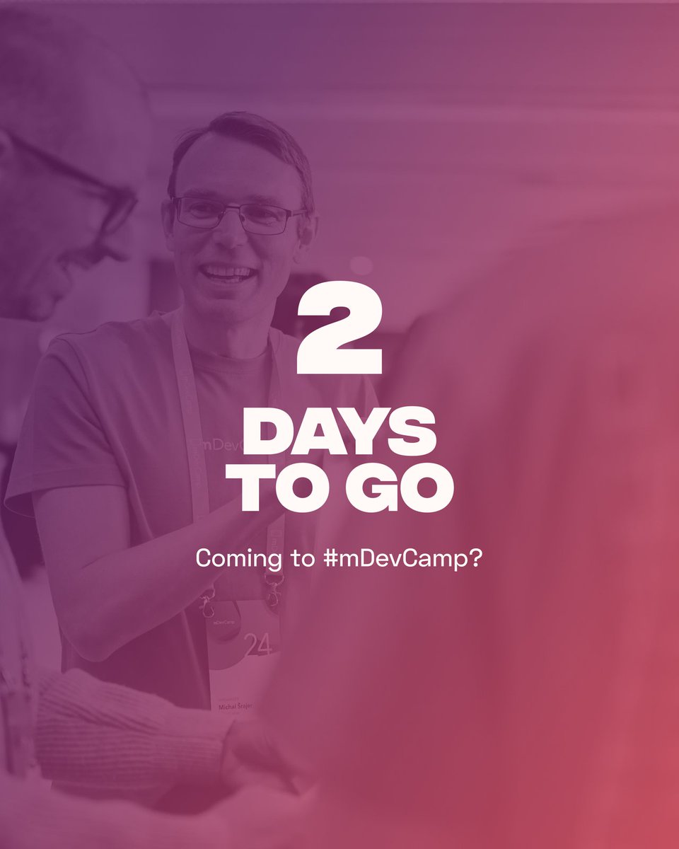 🏢 2 days to go! Coming to #mDevCamp?

Prague is ready for you! Our venue is set up with three incredible stages (Futured rave, Concrete break, and Cross the rave), buzzing partner zones, networking spaces, and everything you need for two days of mobile dev magic.

The city of a