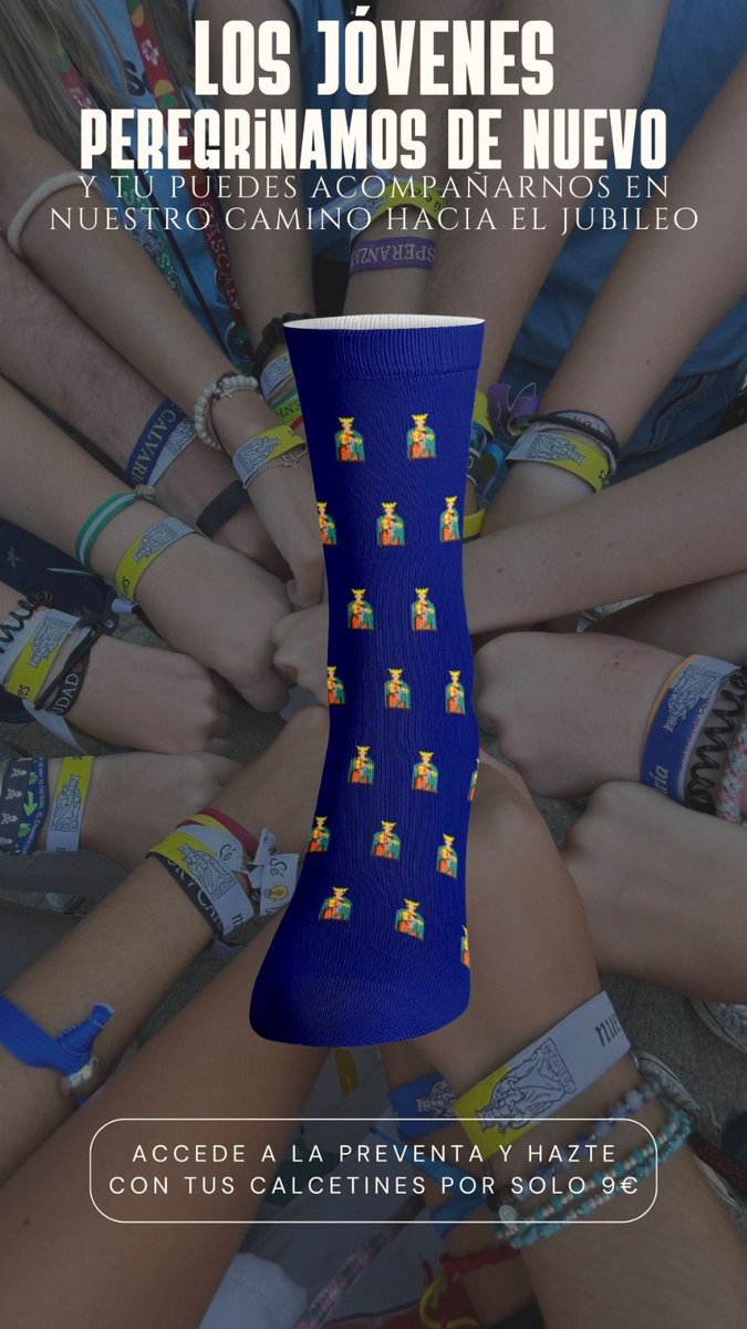 🌸 *¡Lanzamos la segunda preventa de los calcetines de nuestra Patrona de Málaga!* 🌸
Tras el éxito de la primera venta, volvemos con estos calcetines únicos que honran a nuestra Virgen, justo en el mes de mayo, el mes de María 💙
#barriodelavictoria
 <a href="/DiocesisMalaga/">Diócesis de Málaga</a> 
E