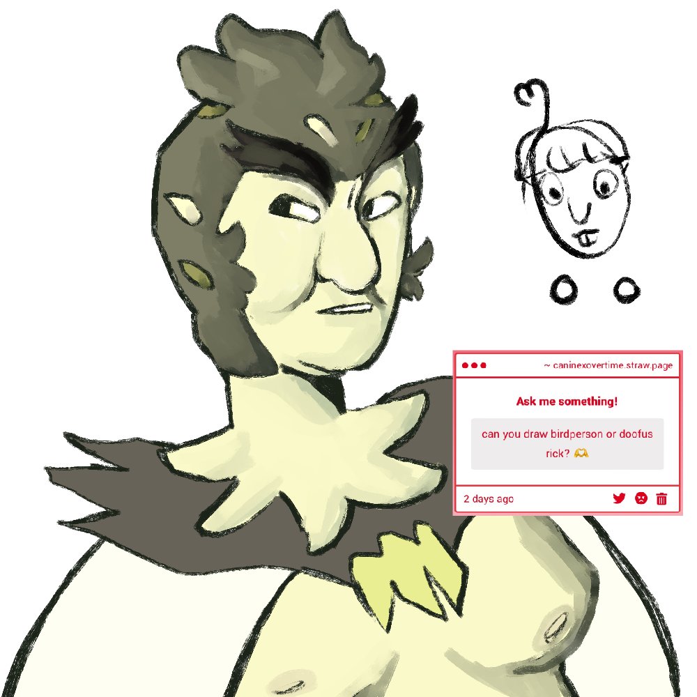 CANINExOVERTIME's tweet photo. TWO OF THEM
#birdperson #rickandmorty #doofusrick https://t.co/rfSLiCuRqD