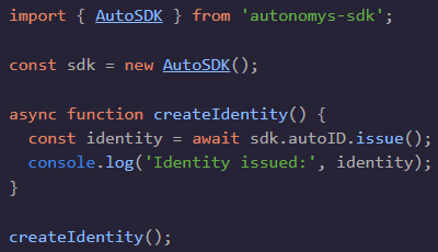 MOTIVATION80536's tweet image. Faster identity issuance with less hassle!
#CodeSimplified #AutoSDK