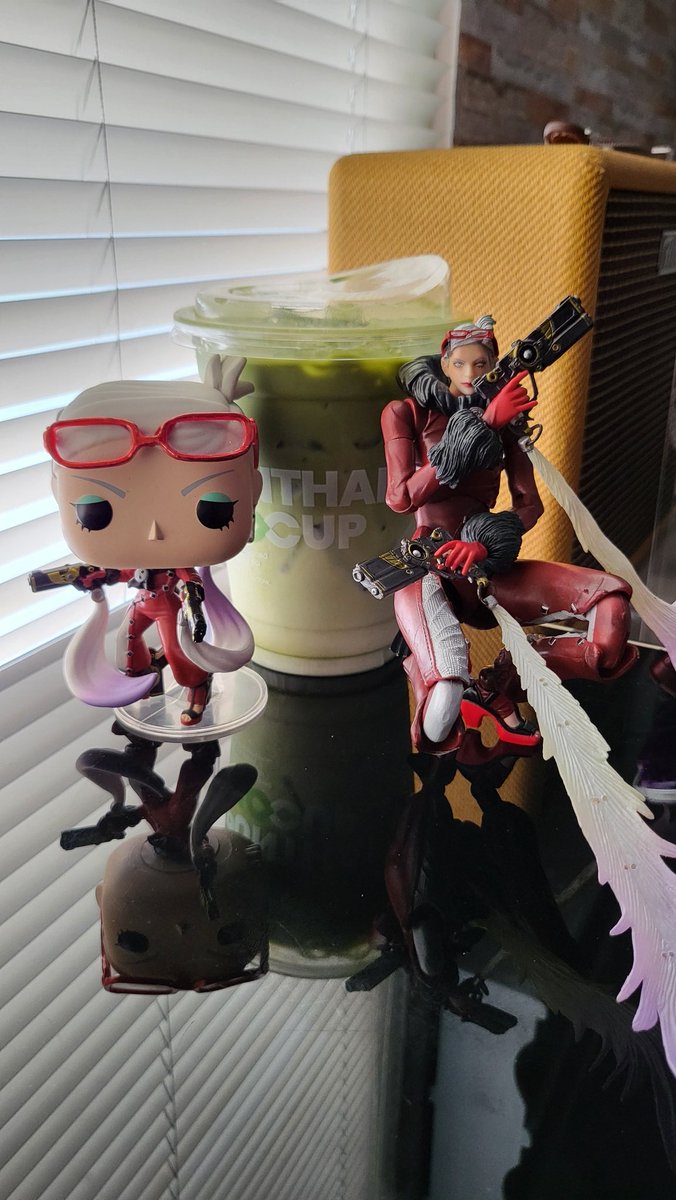 Jeanne with green tea🍵