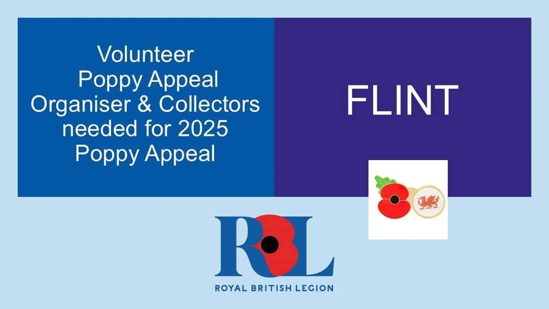 Can you Help? FLINT needs a volunteer to run the Poppy Appeal as sadly there will be no appeal in Flint this year otherwise! 
North Wales 🏴󠁧󠁢󠁷󠁬󠁳󠁿
Volunteer for Poppy Appeal 2025 
Volunteer HERE ⬇️
spklr.io/VolunteerPoppy…