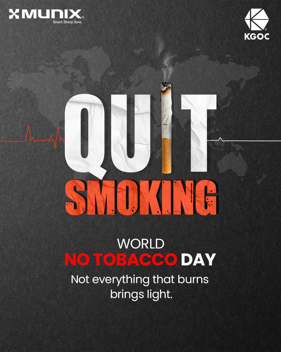 MunixKGOC's tweet image. A clear mind and a sharp focus—ditch tobacco and keep things clean and crisp!  
#Munix #MunixKgoc #Kgoc