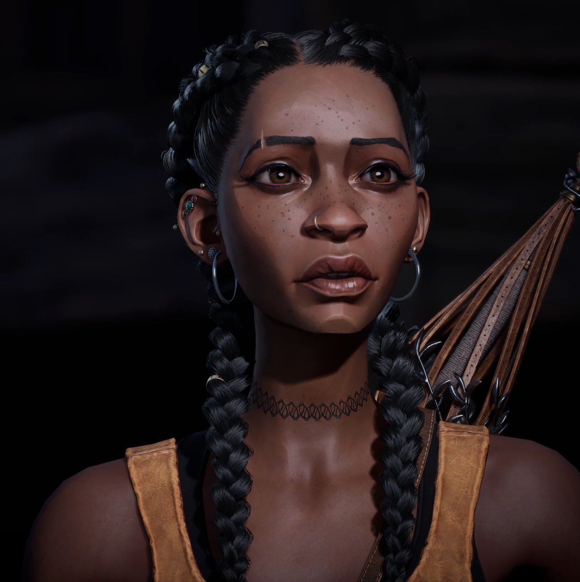 Yall Im playing this game &amp; it got me bouta cry. The animation is beautiful &amp; its set in the Deep South. It’s a Black girl protagonist looking for her momma after a hurricane. They weave in magic, folklore &amp; mythical creatures so beautifully. It’s called South of Midnight