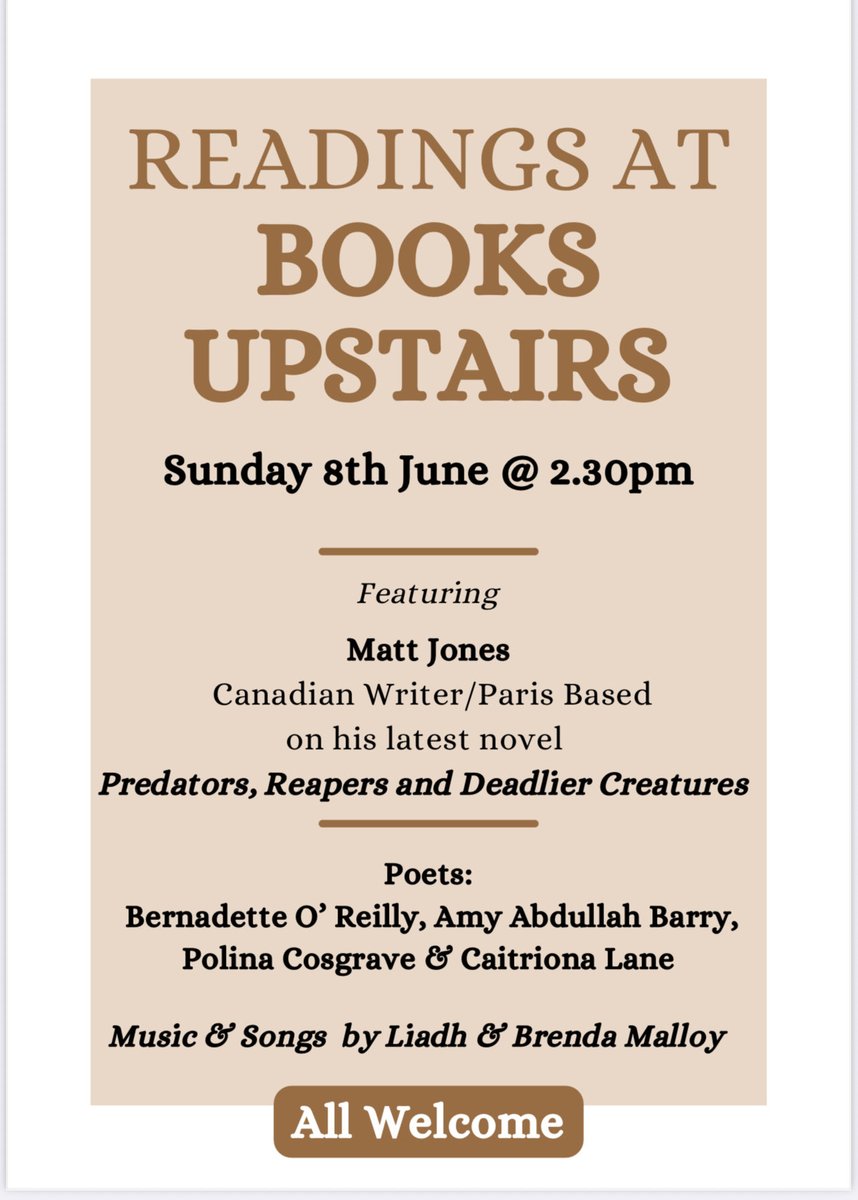 Amy A Barry (@amybarry12) on Twitter photo Thrilled to read alongside these wonderful writers.
<a href="/poetryireland/">Poetry Ireland / Éigse Éireann</a> <a href="/poetryireland1/">writersinschools</a> <a href="/dedaluspress/">Dedalus Press</a> <a href="/MaeveSullivan06/">Maeve Sullivan</a> <a href="/maryodonnell03/">Dr Mary O'Donnell</a> <a href="/fionamkorourke/">fionaO.substack.com</a> Thrilled to read alongside these wonderful writers.
<a href="/poetryireland/">Poetry Ireland / Éigse Éireann</a> <a href="/poetryireland1/">writersinschools</a> <a href="/dedaluspress/">Dedalus Press</a> <a href="/MaeveSullivan06/">Maeve Sullivan</a> <a href="/maryodonnell03/">Dr Mary O'Donnell</a> <a href="/fionamkorourke/">fionaO.substack.com</a>