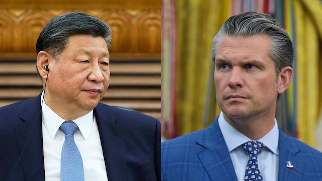 🚨 BREAKING : "Hegseth avverte: Pechino si sta preparando 'credibilmente' a usare la forza per alterare l'equilibrio di potere nella regione"